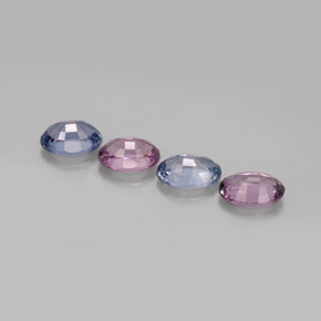 カラットの天然マルチカラースピネル（6.1×4.2 mm・オーバルカット）