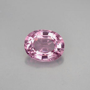 1.50カラットの天然紫がかったピンクスピネル（8×6.2 mm・オーバルカット）