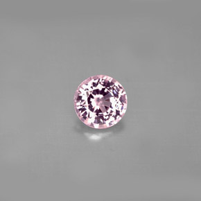 0.95カラットの天然紫がかったピンクスピネル（6.03 mm・ラウンドカット）