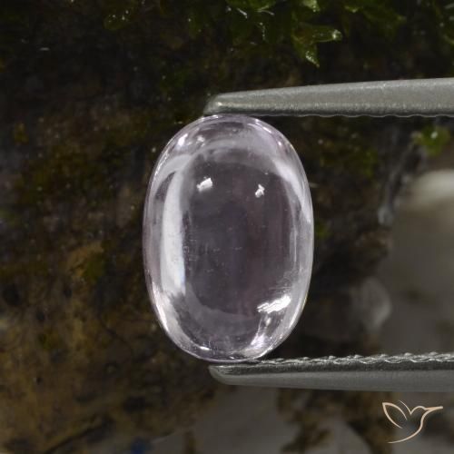 1.48ct 天然 非常に薄い紫 スピネル, 楕円形, 透明