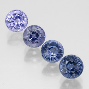 カラットの天然マルチカラースピネル（4.60 mm・ラウンドカット）