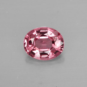 0.99カラットの天然ローズピンクスピネル（6.9×5.6 mm・オーバルカット）