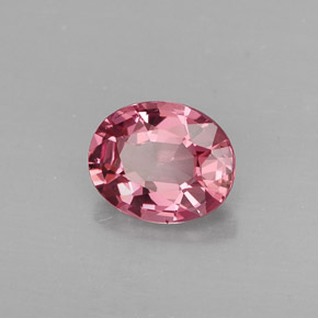 0.99カラットの天然ローズピンクスピネル（6.9×5.6 mm・オーバルカット）