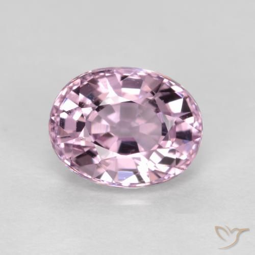 0.82ct 天然 非常に薄いピンクがかった紫 スピネル, 楕円形, VS