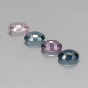 カラットの天然マルチカラースピネル（6×4.1 mm・オーバルカット）