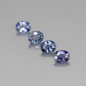 カラットの天然ブルースピネル（5×4 mm・オーバルカット）
