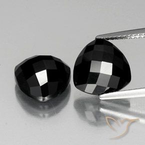 8.92ctw 天然 ブラック スピネル, トリリオン, オペーク