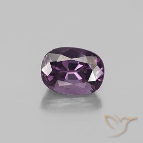 1.43ct 天然 ミディアムパープル スピネル, 楕円形, VS-SI