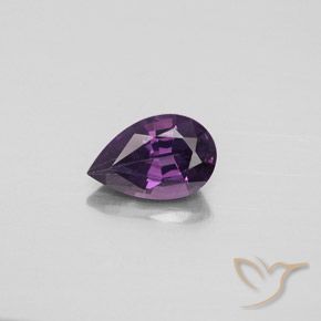 1.27ct 天然 ダークパープル スピネル, 洋梨の形, VVS-VS
