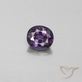 1.10ct 天然 ミディアムバイオレット スピネル, 楕円形, VS-SI