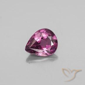 1.03ct 天然 ミディアムダークパープル スピネル, 洋梨の形, VS