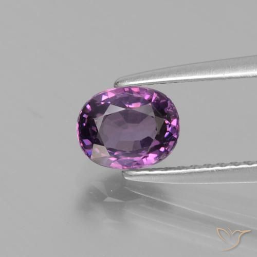 1.16ct 天然 ピンクがかったグレープ スピネル, 楕円形, VS