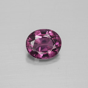1.00カラットの天然バイオレットローズスピネル（6.6×5.6 mm・オーバルカット）