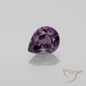 1.08ct 天然 ディープパープル スピネル, 洋梨の形, VVS-VS