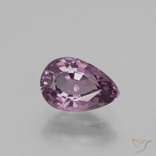 1.07ct 天然 ライトパープル スピネル, 洋梨の形, VVS-VS