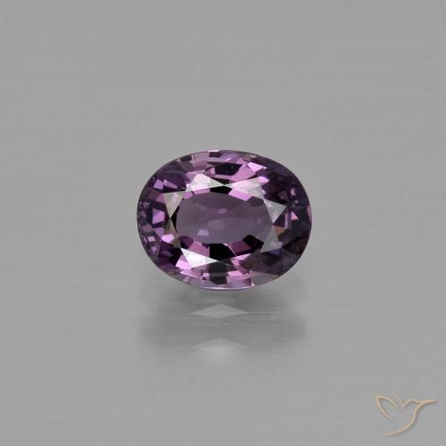 1.05ct 天然 ディープパープル スピネル, 楕円形, VVS