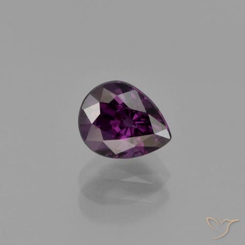1.05ct 天然 ディープパープル スピネル, 洋梨の形, VVS-VS