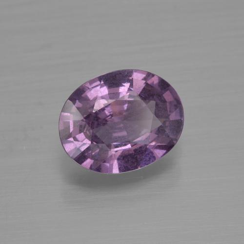 1.43カラットの天然ピンクがかった紫スピネル（8.1×6.4 mm・オーバルカット）