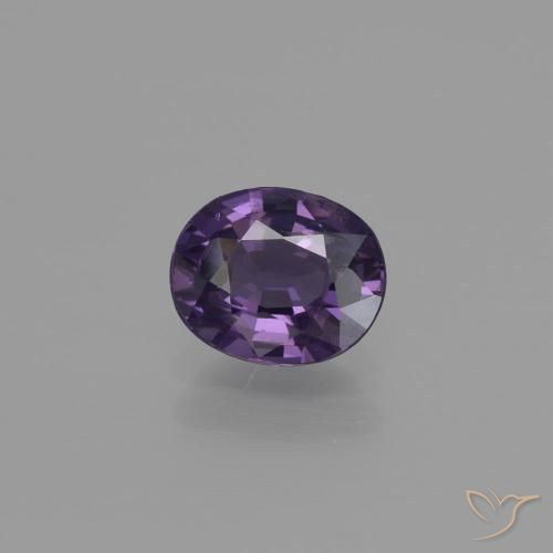 1.00ct 天然 グレープバイオレット スピネル, 楕円形, VS-SI