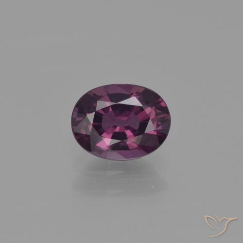 1.07ct 天然 Deep Plum スピネル, 楕円形, VVS
