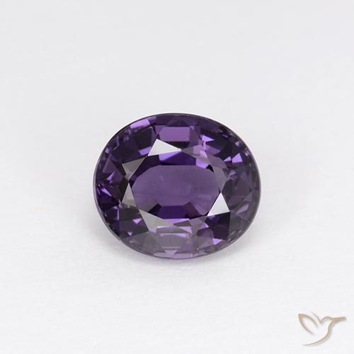 1.13ct 天然 ミディアムバイオレット スピネル, 楕円形, VVS-VS