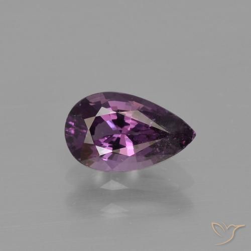 0.87ct 天然 ダークパープル スピネル, 洋梨の形, VS