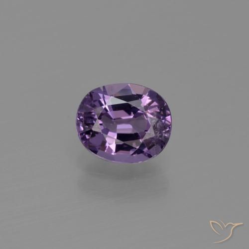 1.05ct 天然 ディープバイオレット スピネル, 楕円形, VS-SI