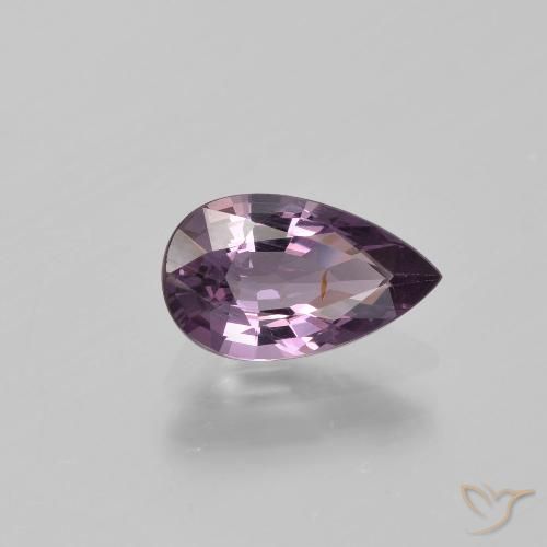 1.26ct 天然 グレーがかったバイオレット スピネル, 洋梨の形, VS-SI