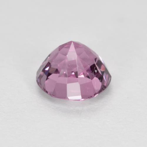 0.72カラットの天然薄い赤みがかった紫スピネル（5.12 mm・ラウンドカット）