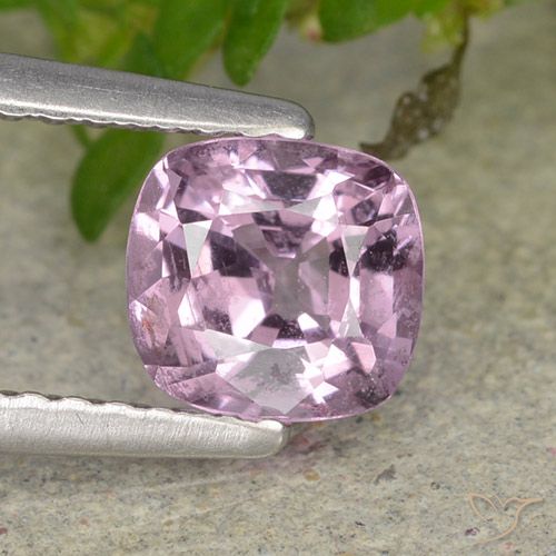 0.95ct 天然 濃いラベンダー スピネル, クッション, VS