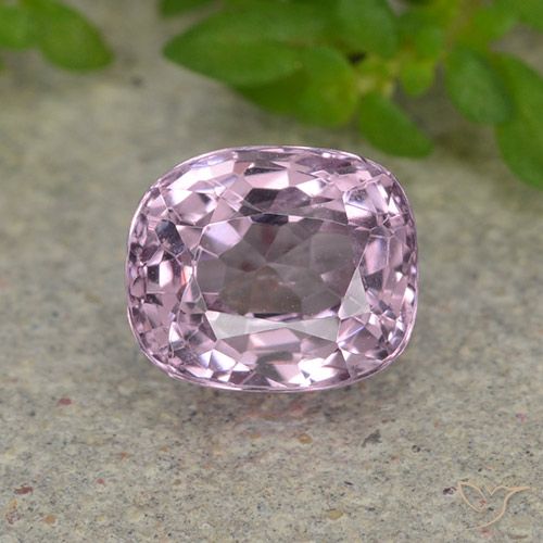 1.37ct 天然 ラベンダー スピネル, クッション, VVS-VS
