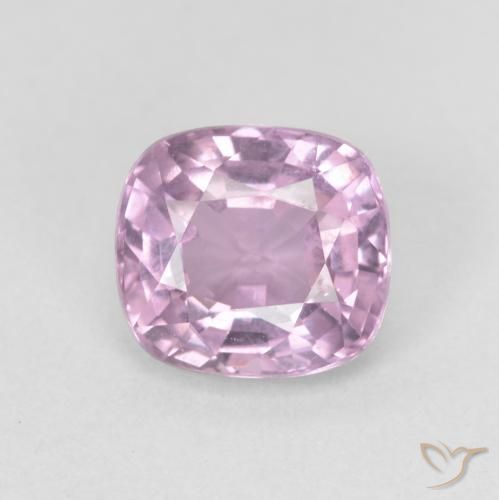 1.25ct 天然 薄いパープルピンク スピネル, クッション, VVS-VS
