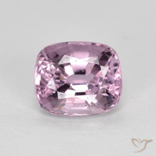 1.17ct 天然 ライトパープル スピネル, クッション, VVS