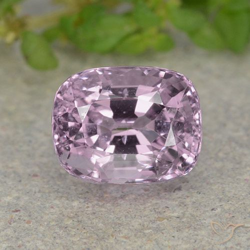 1.66ct 天然 ライトパープル スピネル, クッション, VS
