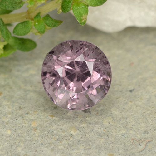 0.76ct 天然 ミディアムパープル スピネル, ラウンド, VS