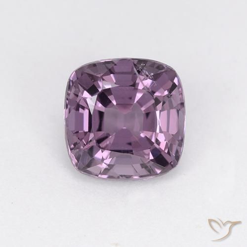 1.39ct 天然 薄いグレープパープル スピネル, クッション, VS