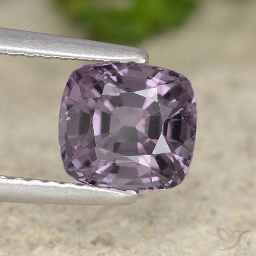1.69ct 天然 ダークパープル スピネル, クッション, VVS-VS