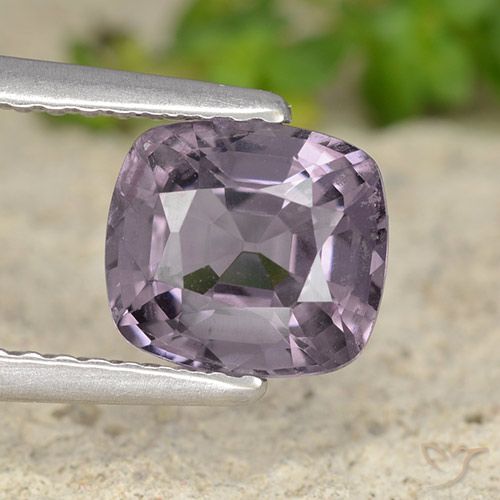 1.60ct 天然 ミディアムパープル スピネル, クッション, VVS-VS