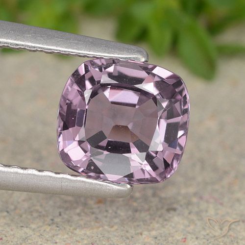 1.27ct 天然 ライトパープル スピネル, クッション, VVS