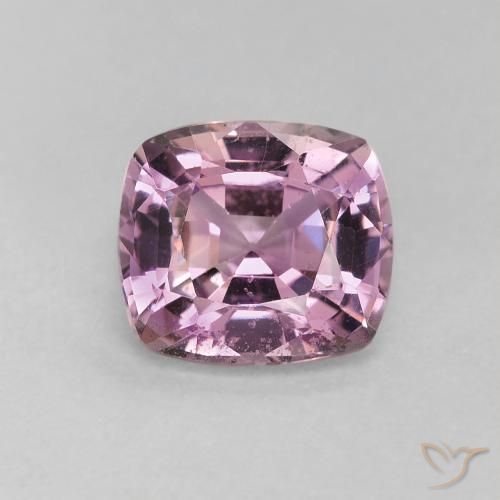 1.43ct 天然 薄いピンクがかった紫 スピネル, クッション, VVS
