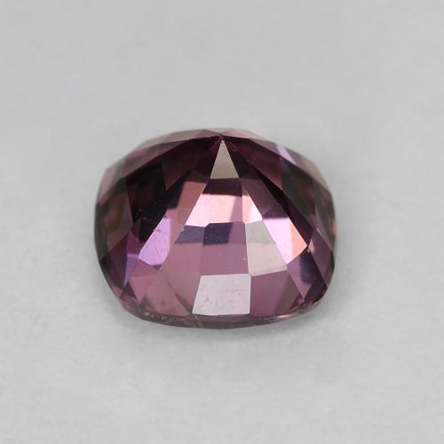 1.28カラットの天然ボイセンベリーパープルスピネル（6.4×6.1 mm・クッションカット）