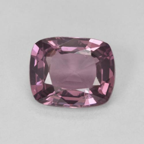 1.58カラットの天然Medium Dark-Purpleスピネル（7.8×6.4 mm・クッションカット）