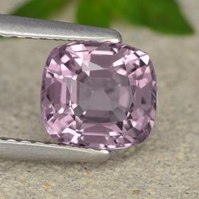 1.60カラットの天然ミディアムパープルスピネル、クッションカット、VVS-VS