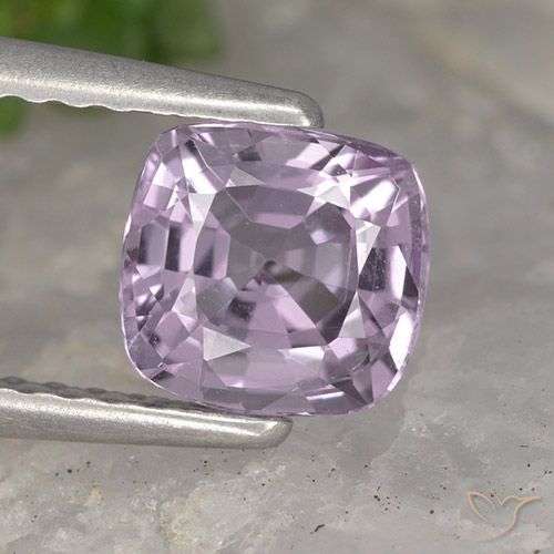 1.10ct 天然 薄いピンクがかった紫 スピネル, クッション, VVS
