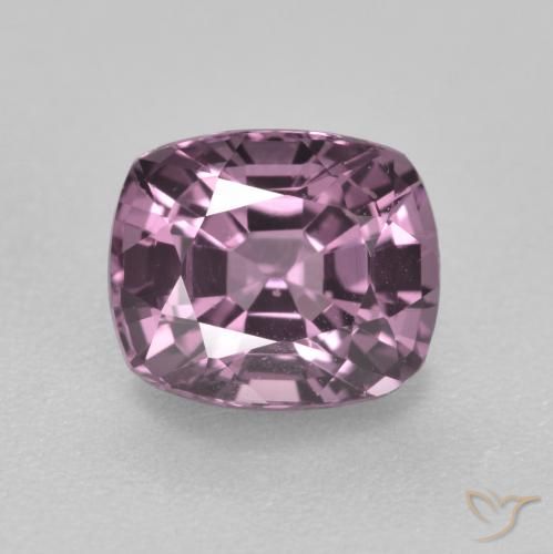 1.23ct 天然 濃いラベンダー スピネル, クッション, VS