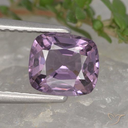 1.26ct 天然 薄いグレーがかったバイオレット スピネル, クッション, VVS