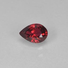 0.24カラットの天然ディープレッドスピネル（4.6×3.2 mm・洋梨の形）
