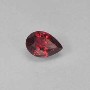 0.24カラットの天然ディープレッドスピネル（4.6×3.2 mm・洋梨の形）