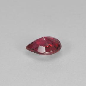 0.24カラットの天然ディープレッドスピネル（4.6×3.2 mm・洋梨の形）
