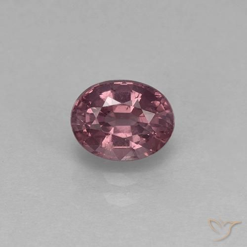 1.55ct 天然 赤みがかったパープル スピネル, 楕円形, VS